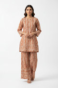 Terracotta Drift Cotton Silk Shirt